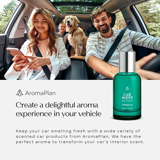 AromaPlan Natural Santal Room Spray & Car Fragrance Kit-Concentrated, Non-Toxic, Odor Eliminator & Long Lasting- Room Spray Air Freshener-Home, Car, Fabrics- 5 Star Hotel Scent Fragrance (100&30 ml)