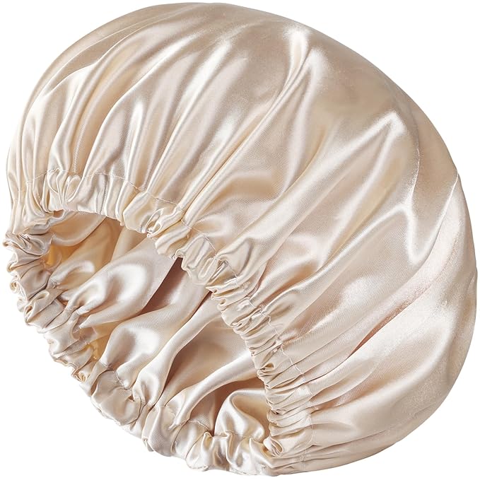 Satin Bonnet Double Layer Silk Bonnet for Sleeping Women Hair Care for Natural Curly