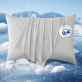 Bedsure Cooling Pillow Cases, Zipper Pillow Cases Standard Size Set of 2, Cool Pillowcases for Hot Sleepers and Night Sweats, Silky Soft & Breathable Cold Pillow Covers, Gift, Grey, 20x26 Inches