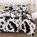Viviland Kids Full Bedding Sets for Girls, Boys Soft Full Comforter Set with Sheets, 7 Pieces Microfiber Bed in a Bag, Cow Animal