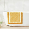 CozeCube Bath mats for Bathroom Non Slip, Fluffy Absorbent Microfiber Bath mat Washable, Aesthetic Bathroom Rugs, Long Harvest Gold Bath Runner, Harvest Gold, 59" x 24"