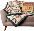 Maison d' Hermine Throw Blanket for Couch Lightweight Soft Warm Breathable Cotton Throw Blankets for Bed Girls Boys Women Men Gifts Sofa Travel Living Room Chair Bedding (50"x60", Dalida)