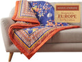 Maison d' Hermine Throw Blanket for Couch Lightweight Soft Warm Breathable Cotton Throw Blankets for Bed Girls Boys Women Men Gifts Sofa Travel Living Room Chair Bedding (50"x60", Kelim)