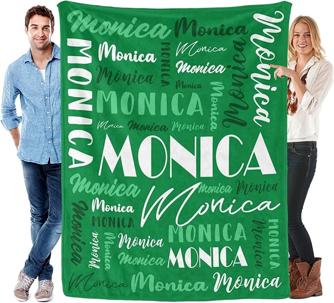 Name Blanket Personalized Blanket for Adult Kids Flannel Customize Throw Blanket Custom (Color 22, 40 x 50 Inches)