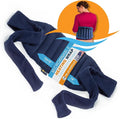 SunnyBay Microwave Heating Pad, Microwavable Moist Hot/Cool Bean Bag Wrap for Neck, Shoulder, Knee, or Back Pain with XL Fastening Straps, 10x18 Inch Heating Area, 2.8 Lbs, 78 Inches