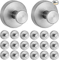 20 Pack Suction Cup Hooks for Shower, Suction Cup Towel Hooks for Bathrooms, Adhesive Wall Hook, SUS304 Waterproof Stainless Steel Hooks for Bathroom, Bedroom, Kitchen, Hotel and Office