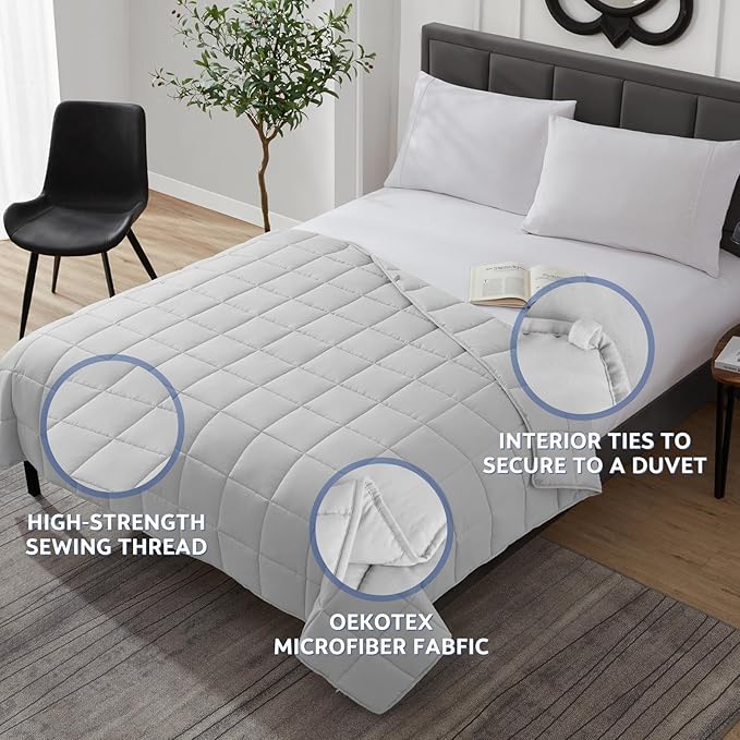 Weighted Blanket Kids (36"x48" 3lbs),Ultra Soft and Cozy Cooling Weighted Blanket Kids,Heavy Blanket with Machine Washable Soft Blanket, Grey