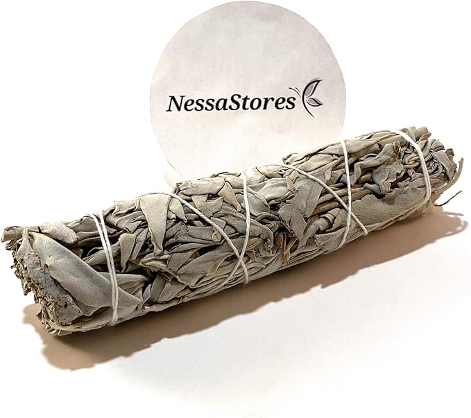 NessaStores - California White Sage Smudge Stick Incense 6" Bundle #JC-162 (64 pcs)