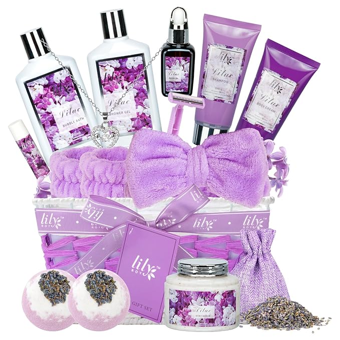 Christmas Gifts for Women 17-Piece Bath and Body Gift Set for Mom - Luxury Spa Gift Basket for Women, Pampering Bath Set | Mothers Day Gifts, Birthday Gifts, Perfect Holiday Gift for Her All Occasions