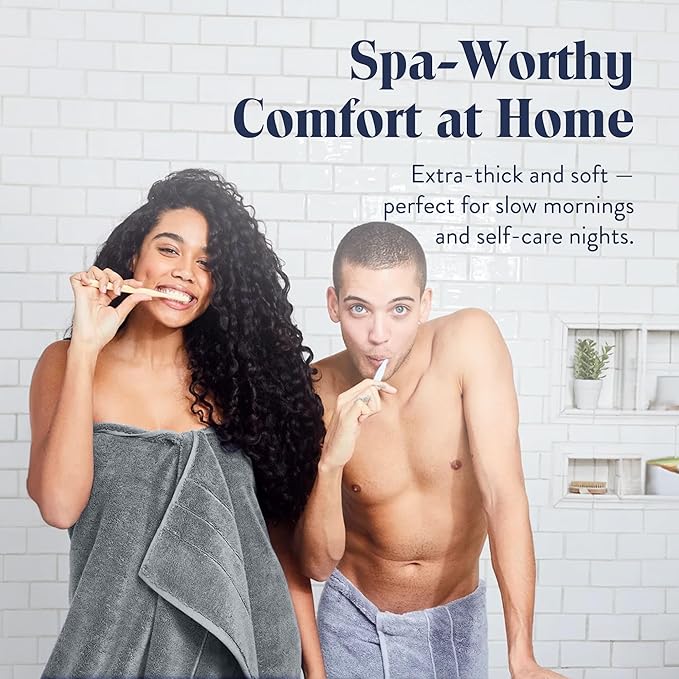 Brooklinen Super-Plush Turkish Cotton Bath Sheets Set of 2 Cotton, 820 GSM, Highly Absorbent, Machine Washable, Perfect for Home & Bathroom (40" x 65"Smoke Gray)