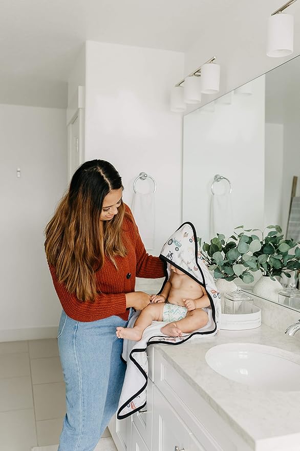 Copper Pearl Hooded Bath Towels Premium Knit/Terry Cloth Baby Towels with Hood, Pockets, and Cool Designs - Great to Gift and Make Bath Time Fun - Baby Bath Towel, Jo