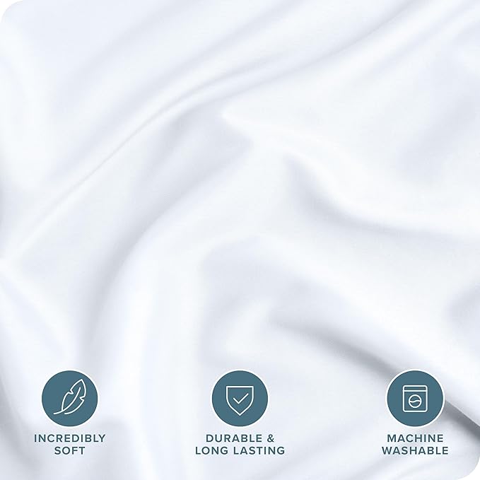 Bare Home Bedding Duvet Cover Full Size - Premium 1800 Super Soft Collection - Lightweight, Cooling Duvet Cover - Soft Breathable Bedding (Full, White)