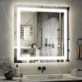 36x36 Inch Smart LED Bathroom Mirror - Anti-Fog Vanity Mirror with Touch Sensor, 3 Color Lighting & Dimmable Memory Function, Lighted Mirror for Over The Sink, Modern Bathroom Wall Mirror
