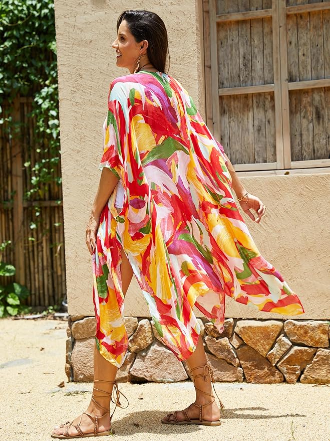 Moss Rose Women Summer Bikini Kimono Bathing Suit Cover Ups for Swimwear