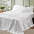 Bedsure King Size Sheets Set - 4 Pieces Soft King Sheets - Breathable & Cooling - Hotel Luxury - Easy Care Polyester Microfiber Bedding for Women, Men, White