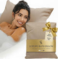 Luxury Bath Pillow for Tub - Thick and Comfortable Bathtub Pillow Support for Head and Neck and Back - Washable Quick-Drying Bath Pillows - Bath Cushion for Home Spa - Fits Any Bathtub - Sand