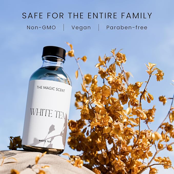 The Magic Scent White Tea Diffuser Oil - Hotel & Home Luxury Scents - Diffuser Oil Scents for Home Designed for Use in All Diffusers - 8.5 fl oz, 250 mL