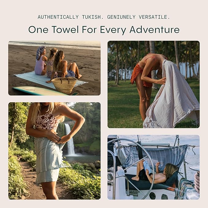 WETCAT Turkish Beach Towel Oversized (38"x71") 100% Turkish Cotton, Made in Turkey - Sand Free, Extra Large, Ultra Soft, Quick Drying, Compact & Lightweight for Travel - Dark Coral