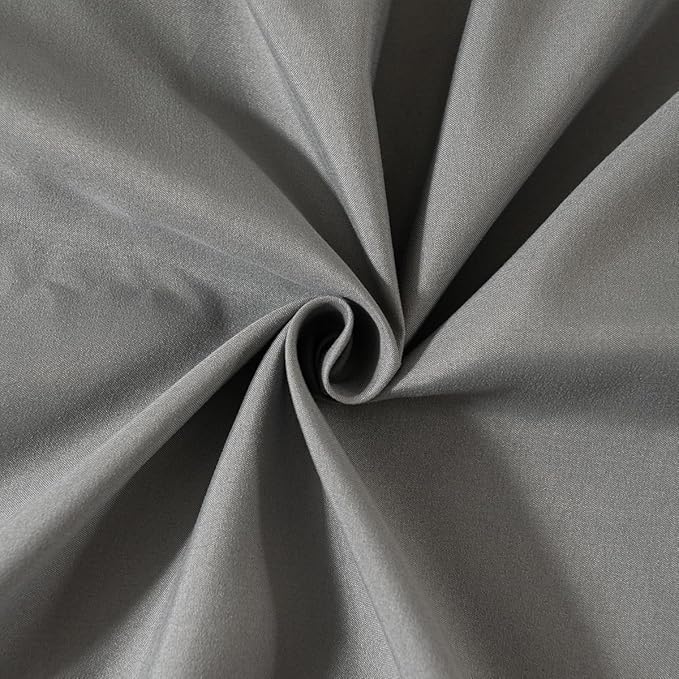 Grey Bed Skirt Queen Size Ruffled Bed Skirt with Split Corners, Queen Bed Skirt 16 Inch Drop, TSUTOMI Queen Size Bed Skirt Grey for Ruffled Bed Skirt with Split Corners, Bed Skirts Queen Size