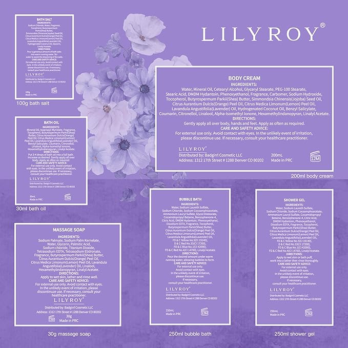 Christmas Gifts for Women - 8 Pcs Lavender Bath and Body Gift Set for Women, Spa Gift Basket | Mothers Day Gifts for Mom, Birthday Gifts, Self Care & Pampering Gifts, All Occasion Holiday Present