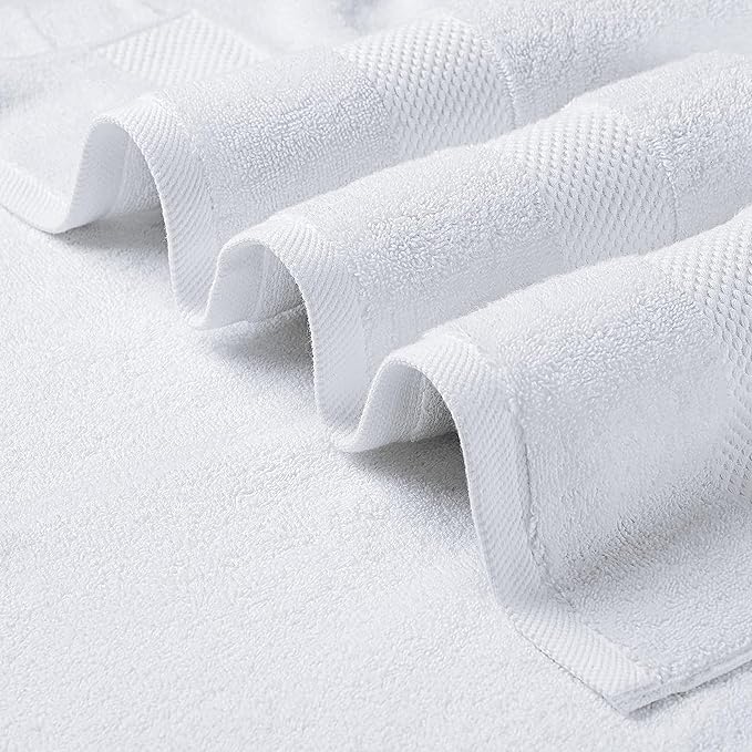 Delara 100% Organic Cotton Towels 650 GSM Plush Feather Touch Quick Dry Bath Sheet, Pack of 4 GOTS Certified, Oeko-Tex Green Certified, Organic Cotton Bath Sheet, 36"X70"