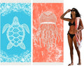 Thin Turkish Beach Towel Lightweight Quick Dry Absorbent Cotton Bathroom Bath Pool Swim Towels Extra Large Oversized Sand Free Beach Accessories Essentials Cloud Gifts for Adult