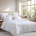 Farm To Home Down Alternative Comforter King Size Organic Cotton Duvet Insert Hotel Collection Hypoallergenic Machine Washable Comforter 108 x 98 for All Season