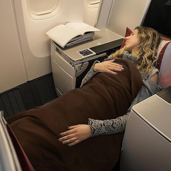 (24 Pack) Bulk Fleece 50x60 Throw Blankets for Wedding Favors, Homeless Women, Men, Homes, Bed, Sofa, Couch, Office, Pet Blankets, Travel | Soft Warm Lightweight Throw Blankets in Bulk (Brown)