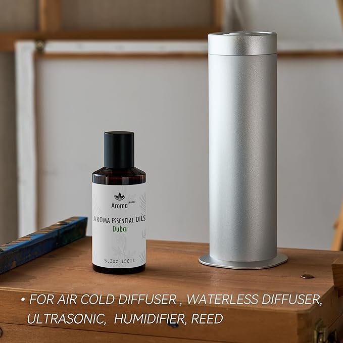 Hotel Fragrance Diffuser - Dubai Essential Oils Scent - Luxury Hotel Inspired Home Aromatherapy Diffuser Oil - Galbanum, Sandalwood, Musk - for Diffuser, Humidifier, Ultrasonic, Reed - 150ML