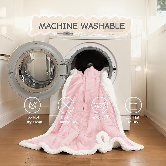 Electric Heated Blanket Queen Size 84"x90", Soft Flannel with Dual Controllers & Overheat Protection, 6 Adjustable Heat Settings & 10-Hour Auto-Off Timer, Fast Heating for Winter Comfort, Pink