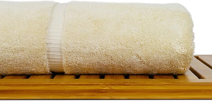 Luxury Hotel & Spa Ultra Soft Bath Towels 100% Turkish Cotton - Driftwood - Set of 2