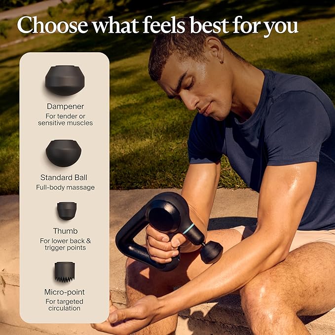 TheraGun Therabody Prime (5th Generation) - Deep Tissue Percussion Therapy Massage Gun - Bluetooth Enabled, Personal Massager for Pain Relief in Neck, Back, Leg, Shoulder and Body (Black)