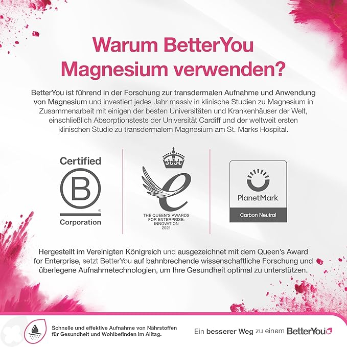 BetterYou Magnesium Mineral Bath Flakes - Mineral Bath Salts with Magnesium Chloride - Foot Bath or Body Bath Soak - Safe On Sensitive Skin - 2.3 lb