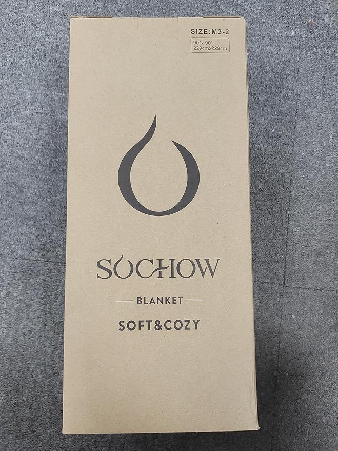 SOCHOW Sherpa Fleece Throw Blanket, Double-Sided Super Soft Luxurious Plush Blanket Queen Size 90 inchx90 inch, Navy Blue