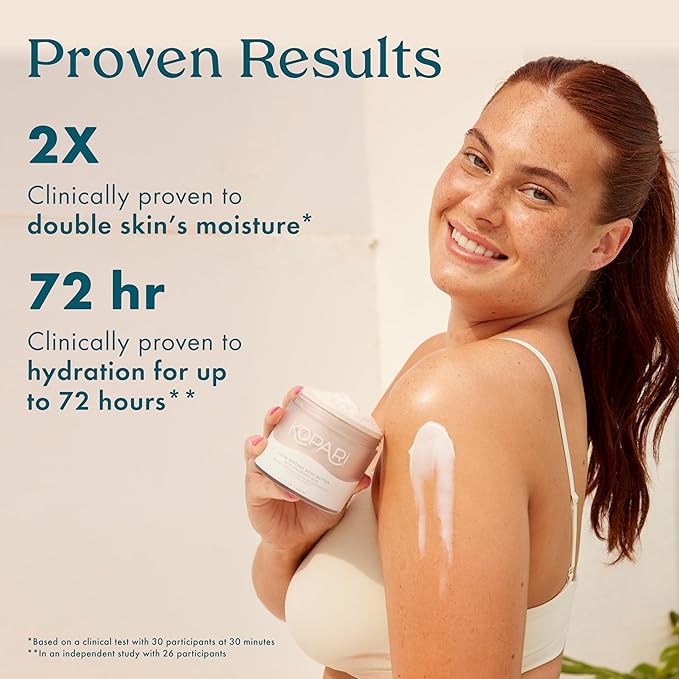 Kopari Ultra Restore Body Butter, Whipped Lightweight Formula, Hyaluronic Acid & Mango Seed Butter, Deep & Long-Lasting Moisture, Coconut 7.7 oz