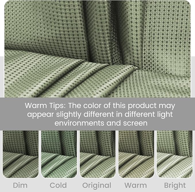 No Hook Shower Curtain with Snap in Liner Set Waffle Shower Curtain for Bathroom Hotel Style Fabric Waterproof Inner Liner，71" W x 74" H, Green