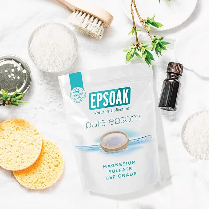 Epsoak Epsom Salt 4 lbs. USP Magnesium Sulfate (Qty. 2 x 2 lb. Bags)