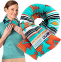 SunnyBay Microwave Heating Pad, Microwavable Moist Heated Neck and Shoulder Wrap, Versatile Weighted Beanbag Cold Pack or Warm Compress for Pain Relief, 26x4 Inches, Canyon