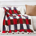 PU MEI Sherpa Blanket Twin Plaid Thick Bed Blanket, 60”*80” Super Soft Flannel Fuzzy Fleece Reversible Velvet Plush Warm Blanket for Couch (Gray Red Check)