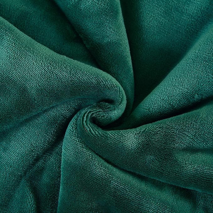 SOCHOW Sherpa Fleece Throw Blanket, Double-Sided Super Soft Luxurious Plush Blanket King Size 90 inchx108 inch, Green