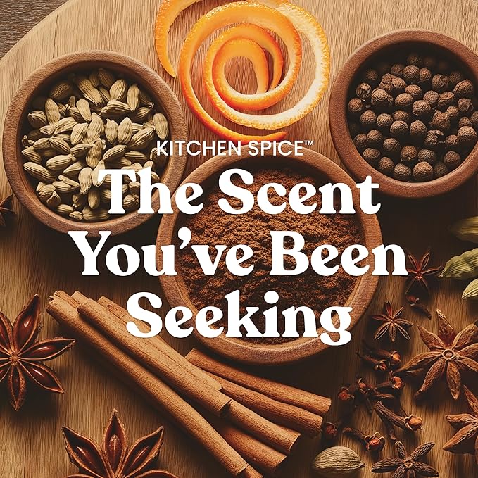 Yankee Candle Kitchen Spice, Fall Scented Candle, 22oz Large Jar with up to 150 Hour Burn Time