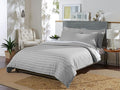 Pure Bamboo King Duvet Cover, 3 Piece Set, Genuine 100% Organic Viscose Derived from Bamboo, Luxuriously Soft and Cooling, 2 Pillowcases (King, Jacquard Silver)