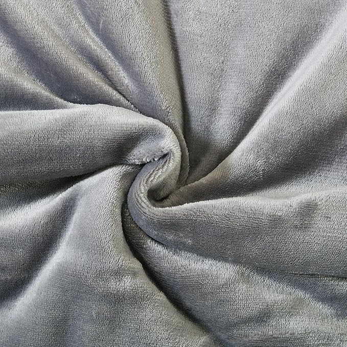 SOCHOW Sherpa Fleece Throw Blanket, Double-Sided Super Soft Luxurious Plush Blanket King Size 90 inchx108 inch, Grey