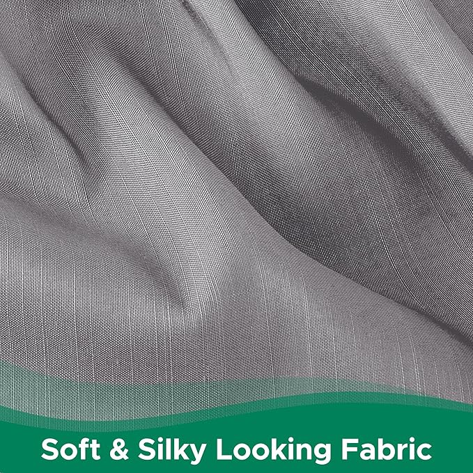 Biscaynebay Wrap Around Bed Skirts for Full & Full XL Beds 14" Drop, Silver Grey Adjustable Elastic Dust Ruffles Easy Fit Wrinkle Resistant Silky Luxurious Fabric Machine Washable