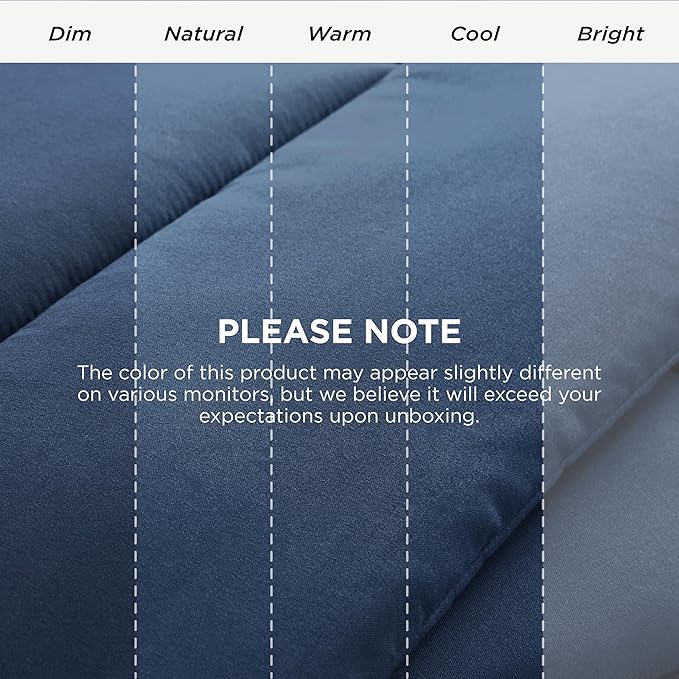 Bedsure Comforter Duvet Insert - Quilted Comforters Oversized King, All Season Duvet, GentleSoft Down Alternative Bedding, with 8 Tabs, Gifts for Women/Men, Dark Slate Blue, Oversize King 116x98Inche