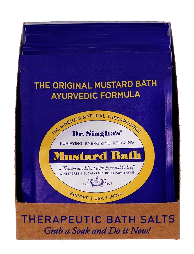 Dr. Singha's Mustard Bath, Therapeutic Bath Salts (2 oz (14 Pack))