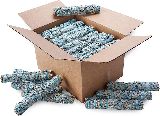 JL Local Wanderlust 9” White Sage Smudge Stick - Extra Large Smudging Wand Incense Stick for Cleansing, Purifying, Healing, Meditation, Yoga, Blessing (24 Pack)