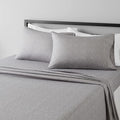Amazon Basics Lightweight Super Soft, Comfortable Easy Care Microfiber 4 Piece Bed Sheet Set With 14-Inch Deep Pockets, Full, Gray Arrows, Geometric