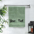 Personalized Towels - Customized Turkish Cotton Towel Set, Monogrammed Towels with Initials, Name & Embroidery, Idea for Weddings, Bridal Showers, Anniversaries, Housewarming, New Home