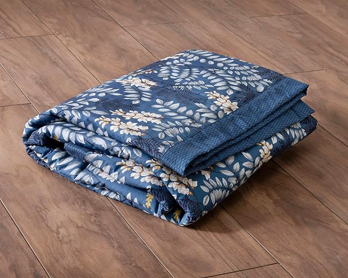 Maison d' Hermine Throw Blanket for Couch Lightweight Soft Warm Breathable Cotton Throw Blankets for Bed Girls Boys Women Men Gifts Sofa Travel Living Room Chair Bedding (60"x80", Feuillage)